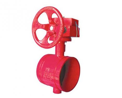 廣西渦輪溝槽信號蝶閥