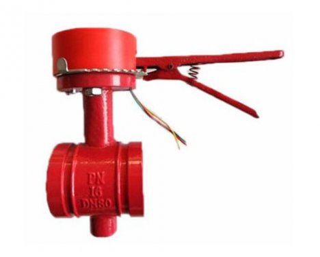 廣西手柄溝槽信號蝶閥